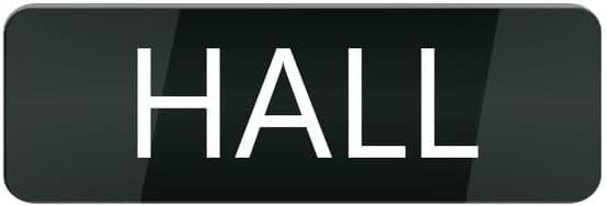 Acrylic Plastic Signs 3x8 Inch Hall Small Rectangular Sign For House ...