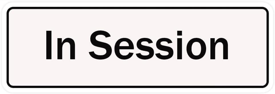 In Use Session Sign Acrylic Plastic Signs 3x8 Inch In Session Sign For Restaurant Salons ...