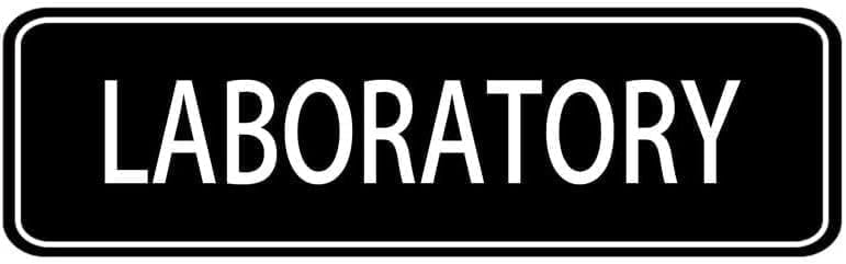 Acrylic Plastic Signs 3x8 Inch Laboratory Sign Acrylic Self Door ...