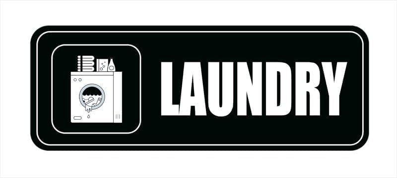 Acrylic Plastic Signs 3x8 Inch Laundry Sign For Unisex Door Signs For ...