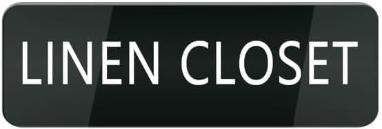 Acrylic Plastic Signs 3x8 Inch Linen Closet Sign For Front Door Signs ...