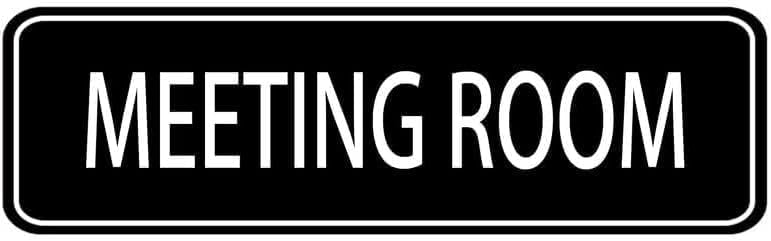 Acrylic Plastic Signs 3x8 Inch Meeting Room Sign For Door Wall For Home ...