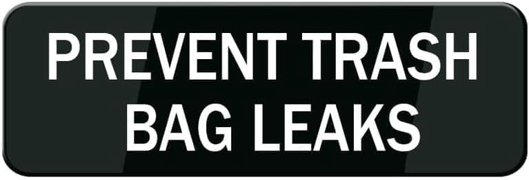 Acrylic Plastic Signs 3x8 Inch Prevent Trash Bag Leaks Sign For Door ...