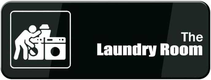 Acrylic Plastic Signs 3x8 Inch The Laundry Room Sign Suitable For Doors ...