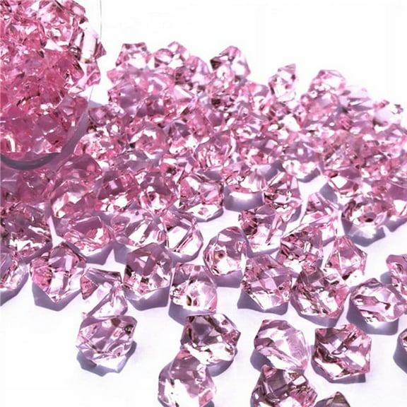 Acrylic Plastic Transparent Stone Ice Rocks Table Scatter Confetti Vase Filler Home Wedding Decorations Colorful Rocks Fish Tank