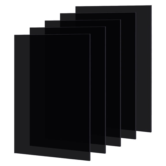 Acrylic Plate Acrylic Sheet for Craft Projects Signs DIY Projects Rectangle Black 300x200x3mm