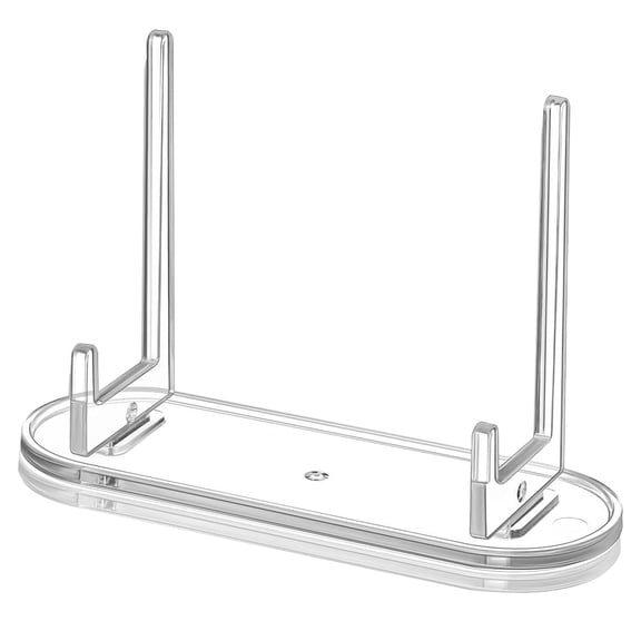 Acrylic Plate Stand,Clear Easels with Deep Support Shelves Badge Display Stand For Photos,Books, Picture Display,Small Picture Stand for Home Decor and Tabletop Arrangements (3.9 x 2.7 x 1.3 "),Clear