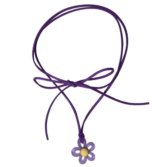 Acrylic Plum Blossom Charm Clavicle Chain Hollow Flower Choker Wedding Party