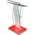 thumbnail image 1 of Classic Concepts Acrylic Portable Podium With LED Base, 1 of 5