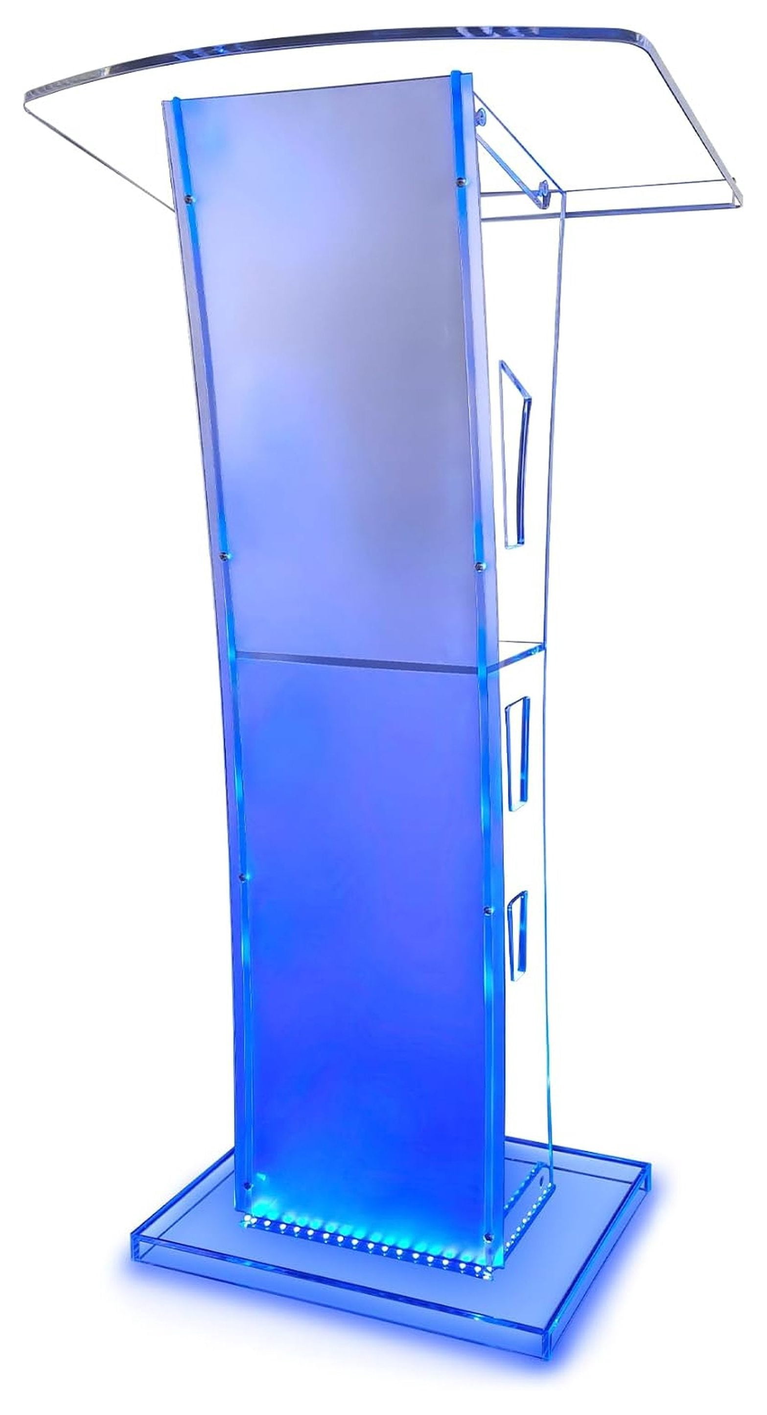 Acrylic Podium with, 23.6 x 17.7 x 43.3 Inch Transparent Lectern Stand ...