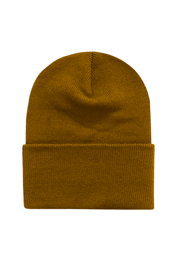613 Acrylic/Polyester Long Beanies Hat-Coyote