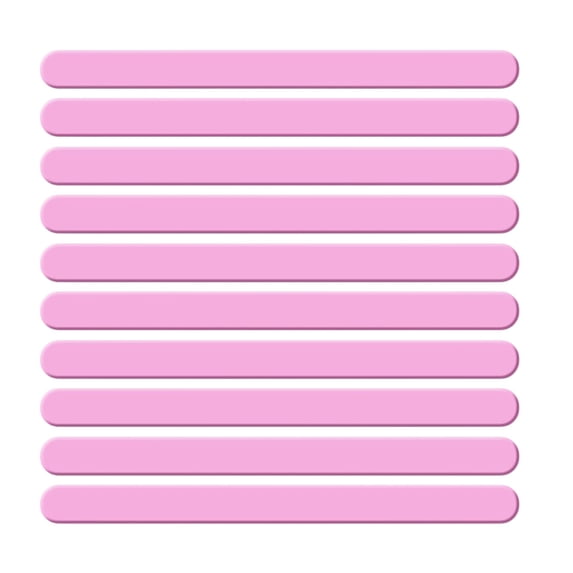 Acrylic Sticks for DIY Art Projects, Smooth Multipurpose Craft Sticks for School and Home Activities,Pink - 11.5X1cm