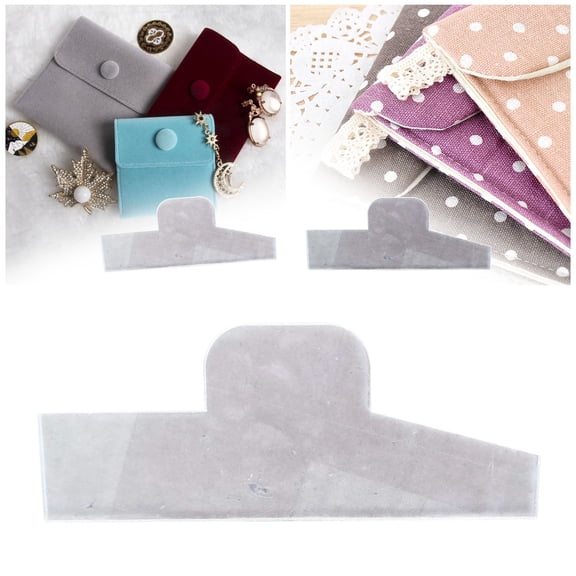 Acrylic Pouch Sewing Template, 5 Inch, Reusable, with Instructions, for DIY Crafters, Clear