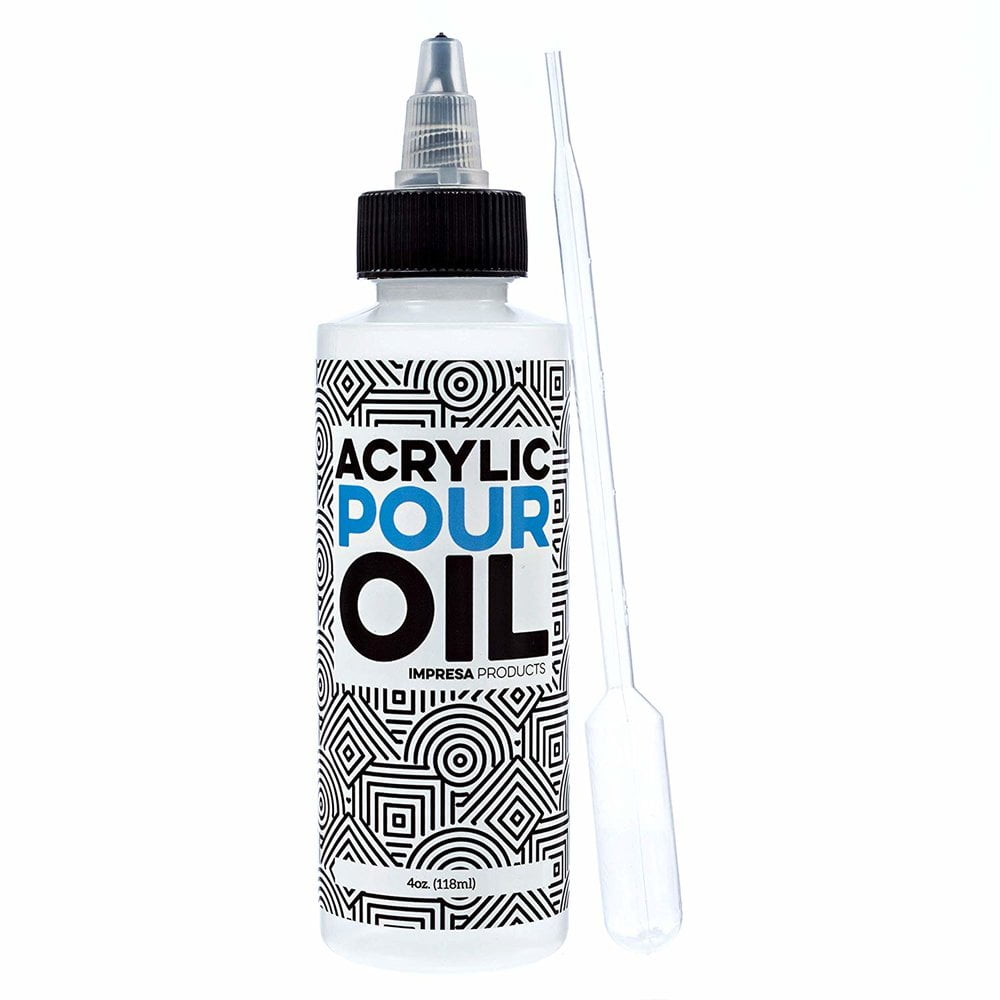 Acrylic Pouring Oil 100% Silicone Oil for Acrylic Pouring and Painting 100 Silicone Oil Liquid Silicone - Silicon - 100ml/3.3-Ounce