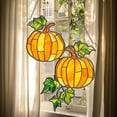 thumbnail image 1 of Acrylic Pumpkin Suncatcher: Autumn Window Hanging Decor, 1 of 5