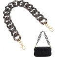 thumbnail image 1 of Acrylic Purse Chain 18.7 Inch Resin Handbag Handle Chain Replacement Leopard Chain Decoration Acrylic Purse Strap Flat Clutch Bag Chain Handle DIY Crafts Crossbody Bag Charm Accessories Grey, 1 of 9