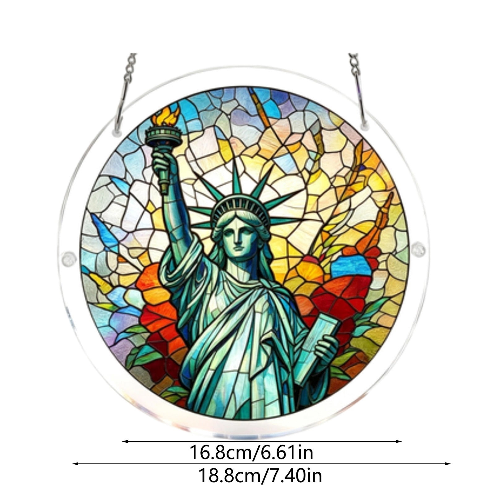 Acrylic Puzzle Hanging Ornament Window Art Chandelier For Home Garden
