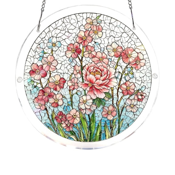 Acrylic Puzzle Sun Catcher, Decorative Hanging Ornament For Doors Windows Garden Indoor Outdoor, 1Pc Crystal Light Refractor With Puzzle Design