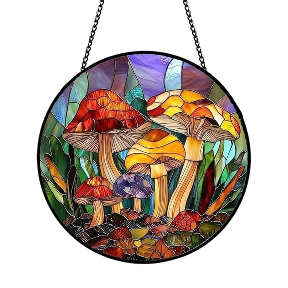 Acrylic Puzzle Sun Catcher Window Ornament,7.4 Inch Jigsaw Style Suncatcher for Garden Patio,1 Pieces DIY Kits,Diffracts Light into Colorful Patterns,Gift for Nature Lovers,Includes Clear String