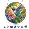 thumbnail image 1 of Acrylic Puzzle Suncatcher, 7.5Inch Hummingbird Floral Theme Sun Catchers Puzzle, Acrylic Suncatcher Puzzles for Adults, Gifts for Women Mom Adults Home Decor, 1 of 6