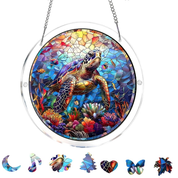 Acrylic Puzzle Suncatcher 83 Pieces Sun Catchers Puzzle, DIY Sun Catchers Puzzles Window Hanging, Home & Garden Decor