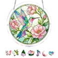 Acrylic Puzzle Suncatcher Hanging Panel with 83 Pieces Round Shape ...