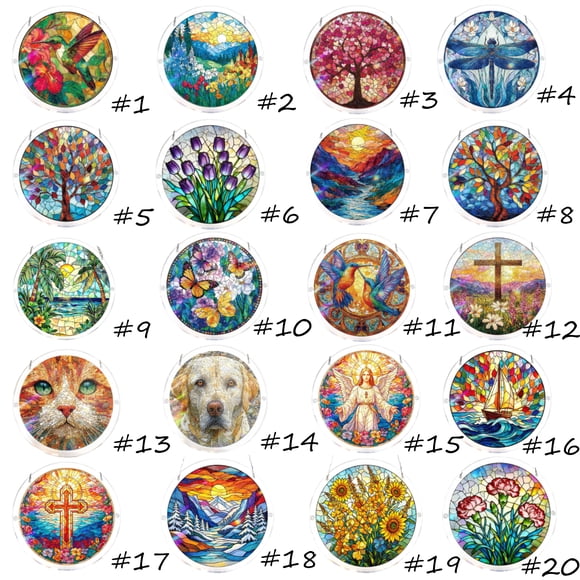 Acrylic Puzzles Suncatcher Window Hanging, 83 Pieces Sun Catcher Stained Glass Acrylic Puzzle Decoration for Women Men Mom Birthday Gift Home Decor (Dawn Flower)