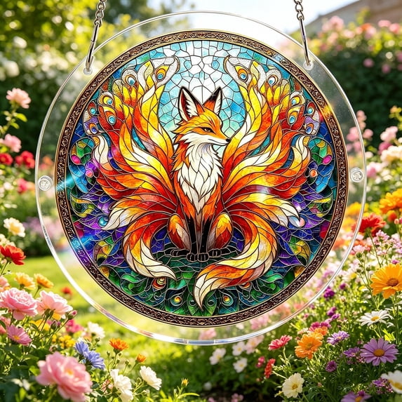 Acrylic Puzzles Suncatcher Window Hanging, 83 Pieces Sun Catcher Stained Glass Acrylic Puzzles Decoration for Women Men Mom Birthday Gift Home Decor