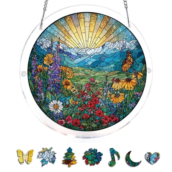 Acrylic Puzzles Suncatcher Window Hanging Catcher Acrylic Puzzles Garden Decoration For Women Men Mom Birthday Gift Home Decor