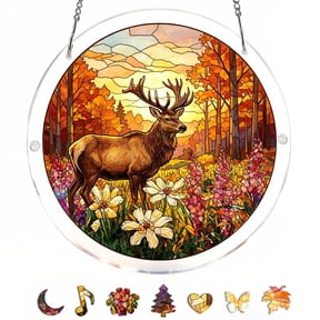 Acrylic Puzzles Suncatcher Window Hanging - Summer Window Decorations Suncatcher Kit,Suncatchers For Windows Window Decorations,Acrylic Sun Catcher Puzzle Adult Puzzle