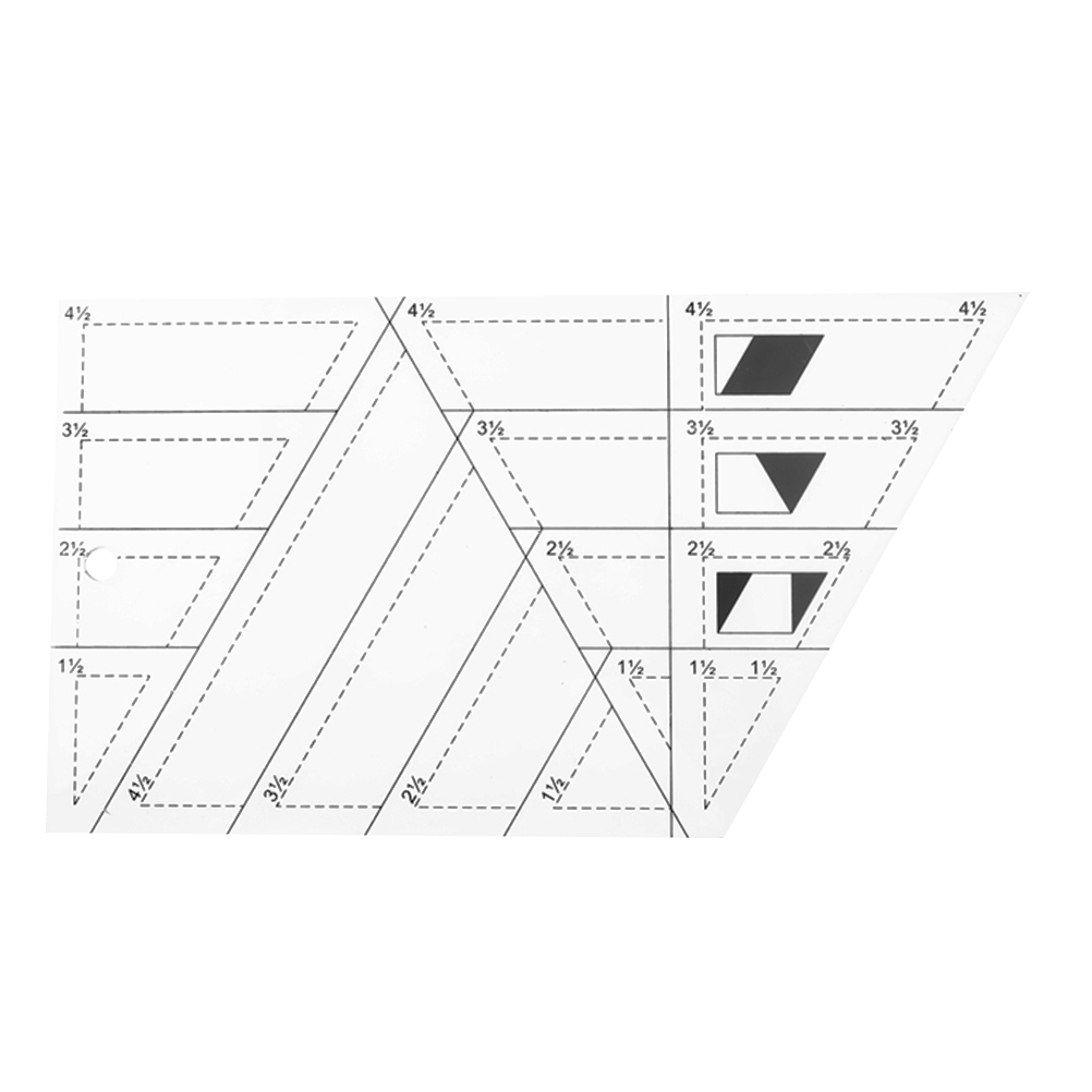 Acrylic Quilting Rules Accurate Scale Trapezoid Shape Ruler for Garment