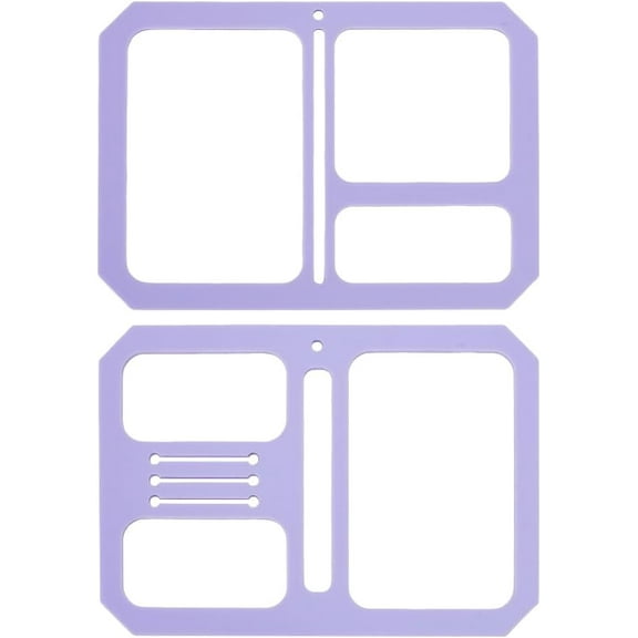 Acrylic Quilting Templates DIY for Purse Wallet Leather Stencil Pattern Leather Craft Sewing Template Pattern Stencil Templates DIY for Bags Wallet Hand DIY Craft Tool