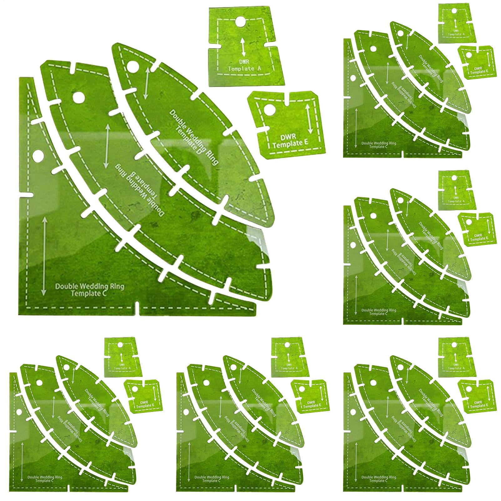 Acrylic Quilting Templates - Double Wedding Ring Pattern Set ...