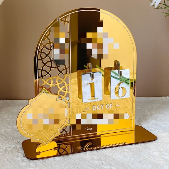 Acrylic Ramadan Advent Calendar, DIY Countdown Calendars Decorations for Home, Ramadan and Eid Decor