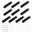 thumbnail image 1 of Acrylic Record Wall Mount Holder, 12 Inch Vinyl Record Shelf Display Floating Shelves, Black, Pack of 10, 1 of 7