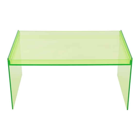 Acrylic Rectangle Coffee Table, Modern Coffee Table for Living Room Green 80*50*40cm