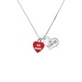 thumbnail image 1 of Acrylic Red "Be Mine / Kiss Me" Heart Niece Heart Necklace, 1 of 2