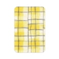 thumbnail image 1 of Acrylic Refrigerator Stick 3.5×2.5in Rectangular Anti-Tear Wear Or Fracture Can Be Used For A Long Time To Stick Soft Magnetic Back Lightyellow Checked Hand-Drawn Sketch_2, 1 of 8
