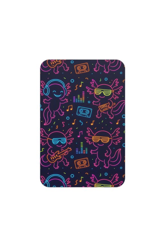 Acrylic Refrigerator Stick 3.52.5in Rectangular Anti-Tear Wear Or Fracture Can Be Used For A Long Time To Stick Soft Magnetic Back Neon Party Axolotls - 80s Synthwave