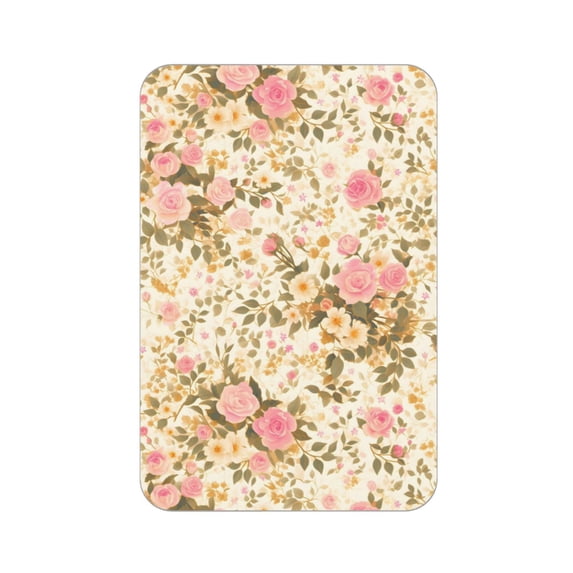 Acrylic Refrigerator Stick 3.5×2.5in Rectangular Anti-Tear Wear Or Fracture Can Be Used For A Long Time To Stick Soft Magnetic Back Rose Gold Foil Leopard Print_1
