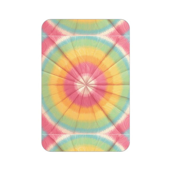 Acrylic Refrigerator Stick 3.5×2.5in Rectangular Anti-Tear Wear Or Fracture Can Be Used For A Long Time To Stick Soft Magnetic Back Tie-Dye Pattern Bright Colors (2)