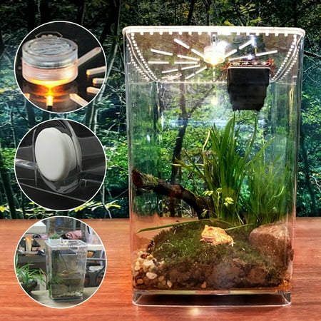 Acrylic Reptile Terrarium Box Gecko Lizard Spider Vivarium Pet Cage Tank Durable