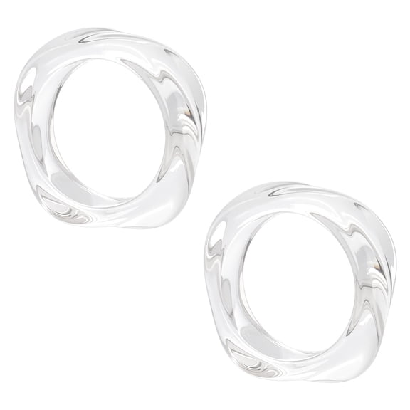 Acrylic Resin Bangle Retro Wide Geometric Bracelets Fashion Wrap Bracelets Colorful Irregular Wrists Bracelet Transparent Square Bracelet for Women DIY Clear