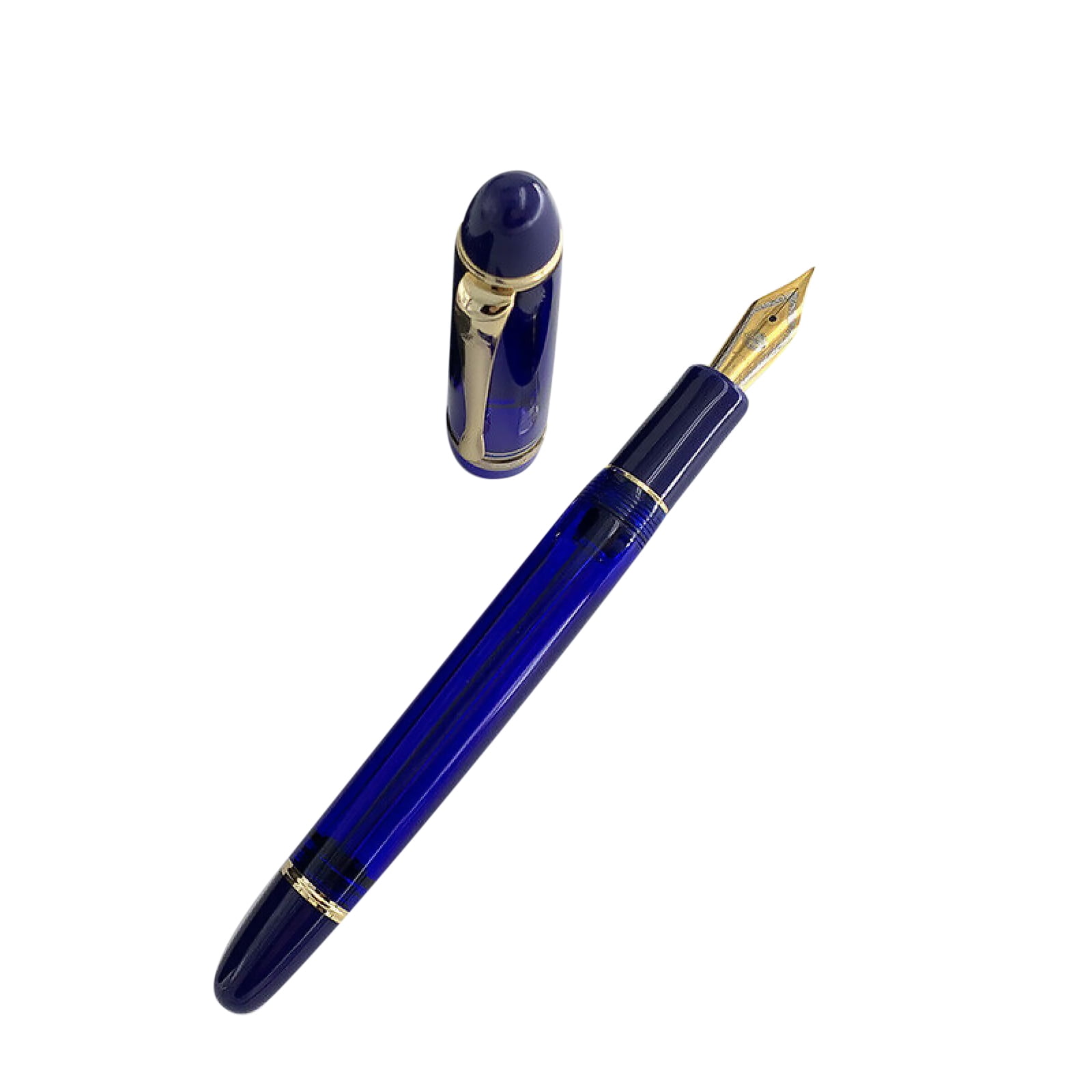 Acrylic Resin Fountain Pen, Medium Nib (0.7mm), Screw Cap, 148mm Wing Sung 699 for Office, Writing, Students