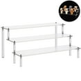 thumbnail image 1 of Acrylic Riser Display Shelf, Tabletop 3-Tier Display Riser Organizer, Countertop Display Stand, Large Showing Shelf for Display Cupcake/Perfume/Makeup Collection, 1 of 7