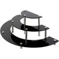 thumbnail image 1 of Acrylic Risers Display Stand, 3 Tier Black Cupcake Stand Holder Half Moon Dessert Organizer Shelf, 1 of 6