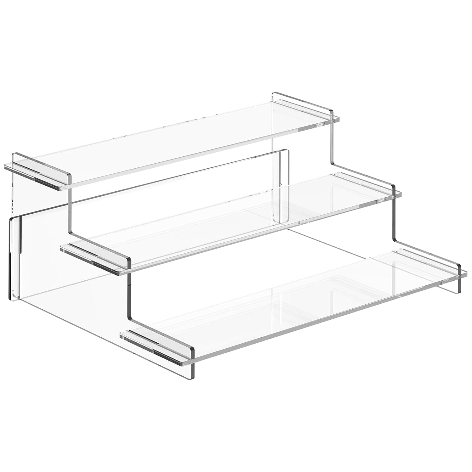 Collection Shelf Rizers Acrylic Risers Display Stand 3 Tier Cupcake Holder Clear Perfume ...