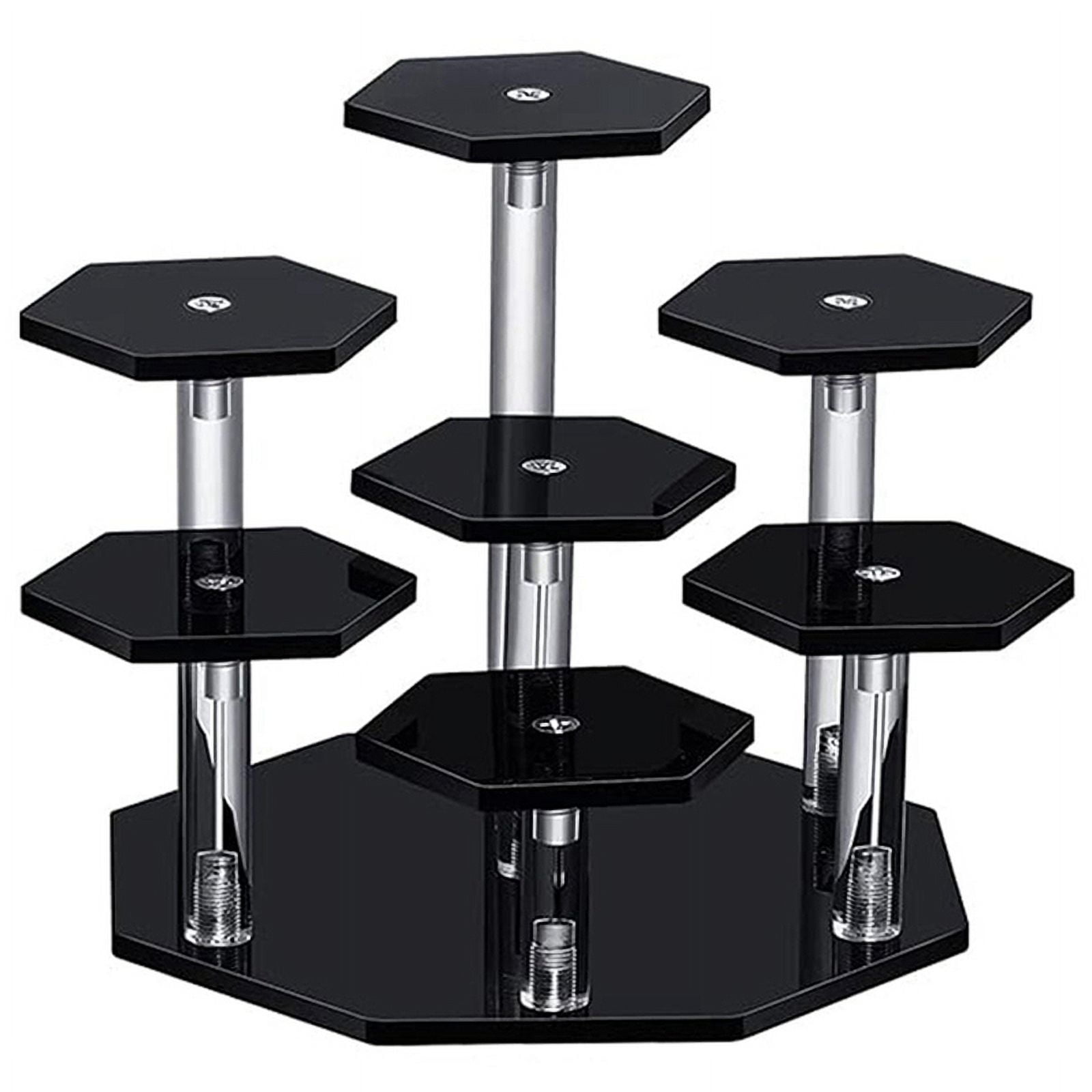 Acrylic Risers Display Stand,7Tier Perfume Organizer and Cupcake Stand ...