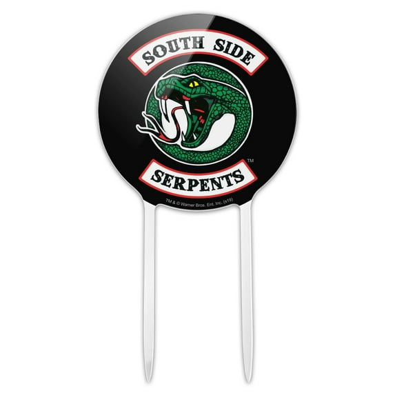 Acrylic Riverdale South Side Serpents Cake Topper Party Decoration for Wedding Anniversary Birthday Graduation