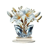 Acrylic Rose Series Desktop Ornament for Bedroom and Living Room Decoration